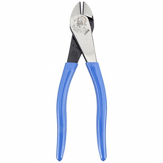 Klein D2000-48 Diagonal Cutting Pliers, Angled Head, 8-Inch