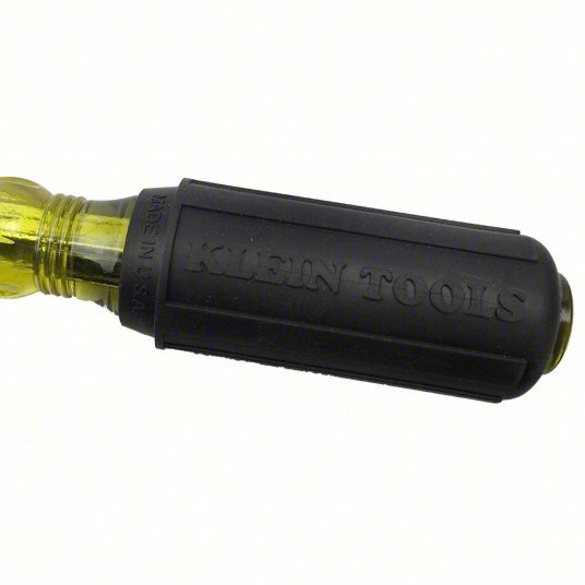 Klein 600-4 General Purpose Slotted Screwdriver 1/4 in Tip Size, 8 1/4 in Overall Lg, 4 in Shank Lg