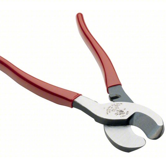 Klein 63050 High Leverage Cable Cutter Steel Handle, Shear, For 24 AWG Max Dia Data Cable