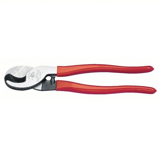 Klein 63050 High Leverage Cable Cutter Steel Handle, Shear, For 24 AWG Max Dia Data Cable