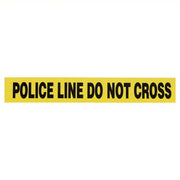 Redwood RW4ACD4 Barricade Tape 1,000 ft Lg, 3 in Wd, Police Line Do Not Cross Legend, Polyethylene