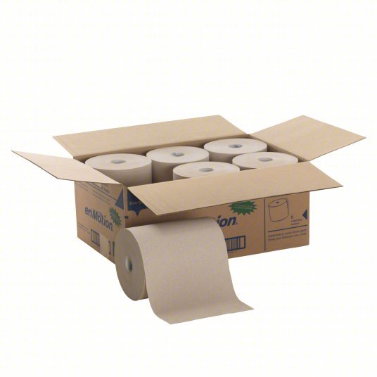 Georgia-Pacific 89480 Paper Towel Roll Brown, 10 in Roll Wd, 800 ft Roll Lg, Continuous Sheet Lg, 6 PK