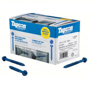 Tapcon 3157407 Concrete Anchor Screw 2 1/4 in Overall Lg, 1/4 in Dia, Steel, Climaseal, Hex, Steel, 100 PK