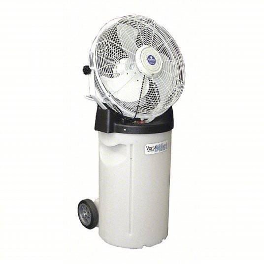 Schaefer PVM18C Industrial Misting Fan 18 in Blade Dia, 3 Speeds, 1,400/1,800/2,200 cfm, 115V AC