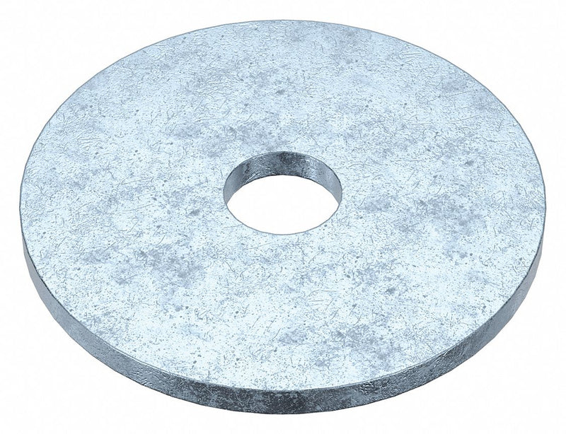 Approved Vendor U38210.031.0150 Large O.D. Oversized Washer, Case Hardened, Zinc Plated, Steel, 5/16 in Screw Sz, 100 PK