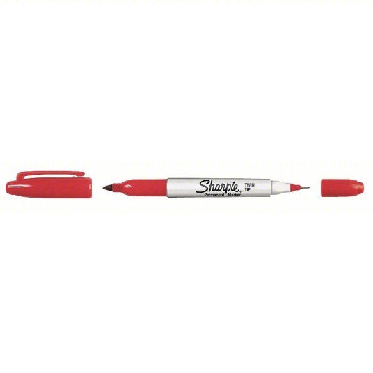 Sharpie 32002 Permanent Marker Set, Fine/Ultra Fine Tip Red PK12