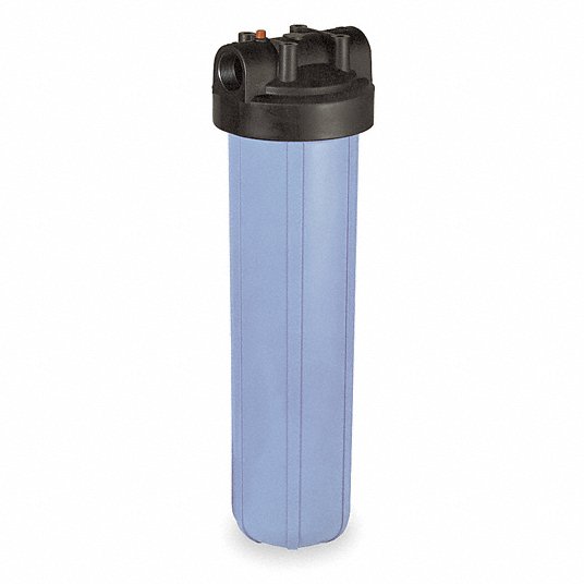 Pentair/Pentek 150233-75 Filter Housing 1 in, NPT, 15 gpm, 90 psi Max Pressure, 23 1/4 in Overall Ht, Blue