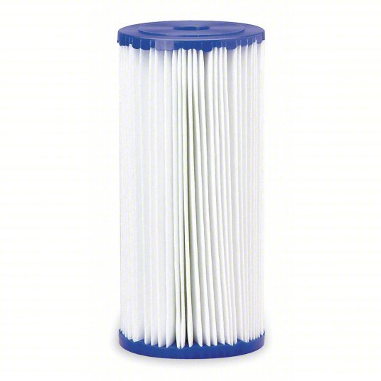 Pentair/Pentek 155101-75 Filter Cartridge Pleated, 10 gpm, 30 micron, 9 3/4 in Overall Ht, 125°F Max Temp