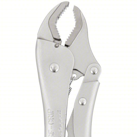 Irwin 1102L3-10CR Locking Plier Curved, Lever, 1 7/8 in Max Jaw Opening, 10 in Overall Lg, 1 1/4 in Jaw Lg, 9 - 11 in