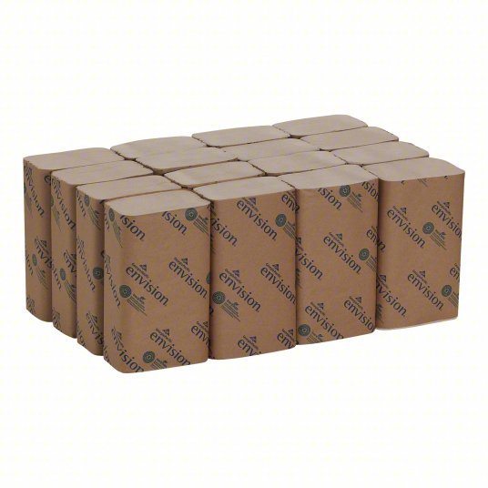 Georgia-Pacific 23504 Paper Towel Sheets Brown, 9 1/4 in Sheet Wd, 10 1/4 in Sheet Lg, 250 Sheets, 16 PK