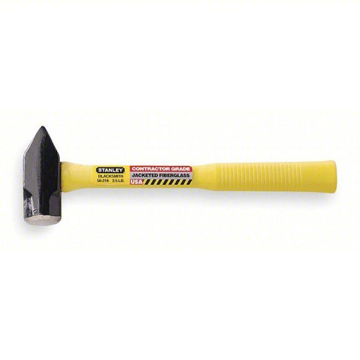 Stanley 56-218 Blacksmith Hammer Fiberglass, 2 1/2 lb Head Wt, 1 5/8 in Face Dia, 14 in Overall Lg