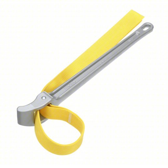 Ridgid 5P Strap Wrench For 5 1/2 in Outside Dia, 18 in Handle Lg, 1 3/4 in Strap Wd, Aluminum