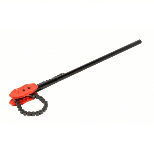 Ridgid 3235/92680 Chain Tong For 8 in Outside Dia, 40 1/2 in Chain Lg, 50 in Handle Lg, Alloy Steel, Iron