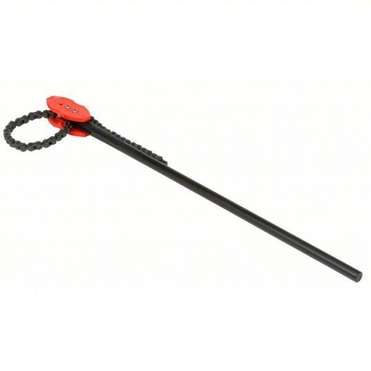 Ridgid 92685 Chain Tong For 12 in Outside Dia, 55 1/2 in Chain Lg, 64 in Handle Lg, Alloy Steel, Iron
