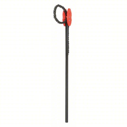 Ridgid 92685 Chain Tong For 12 in Outside Dia, 55 1/2 in Chain Lg, 64 in Handle Lg, Alloy Steel, Iron
