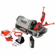 Ridgid 26092 Pipe Threading Machine 1224, For 1/4 in to 4 in Pipe, 1 1/2 hp, Manual Chuck, 2 Speed, NPT
