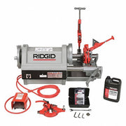 Ridgid 26092 Pipe Threading Machine 1224, For 1/4 in to 4 in Pipe, 1 1/2 hp, Manual Chuck, 2 Speed, NPT