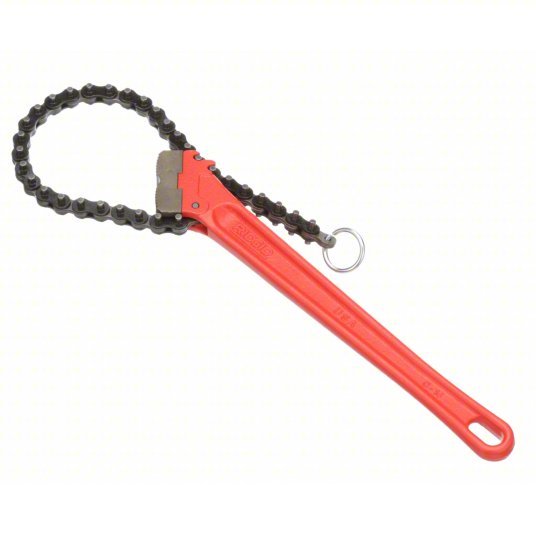 Ridgid C-14/31315 Chain Wrench For 5 in Outside Dia, 18 1/2 in Chain Lg, 14 in Handle Lg, Alloy Steel