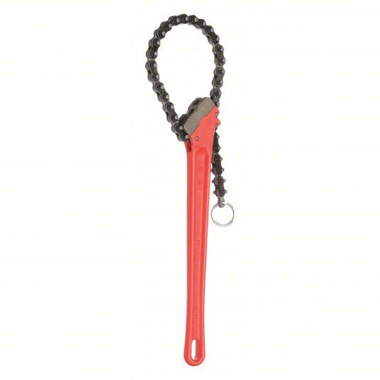 Ridgid C-14/31315 Chain Wrench For 5 in Outside Dia, 18 1/2 in Chain Lg, 14 in Handle Lg, Alloy Steel