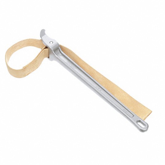 Ridgid 31360 Strap Wrench For 7 in Outside Dia, 18 in Handle Lg, 1 3/4 in Strap Wd, 29 1/4 in Strap Lg