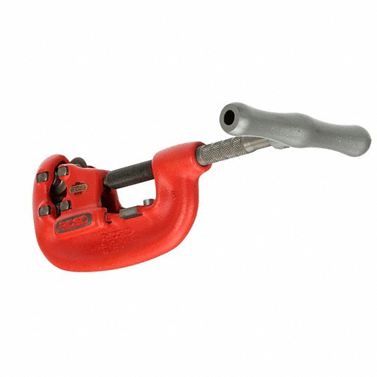 Ridgid 42-A Pipe Cutter 3/4 in – 2 in OD Cutting Capacity, Std 4-Wheel Cutter, 18 in Tool Lg