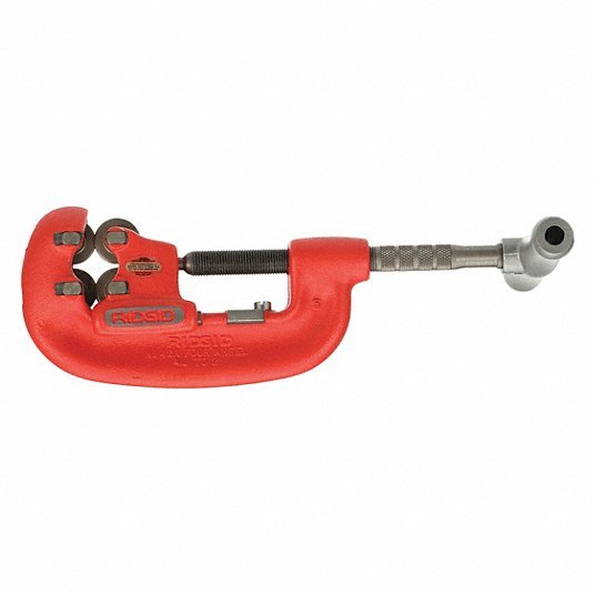 Ridgid 42-A Pipe Cutter 3/4 in – 2 in OD Cutting Capacity, Std 4-Wheel Cutter, 18 in Tool Lg