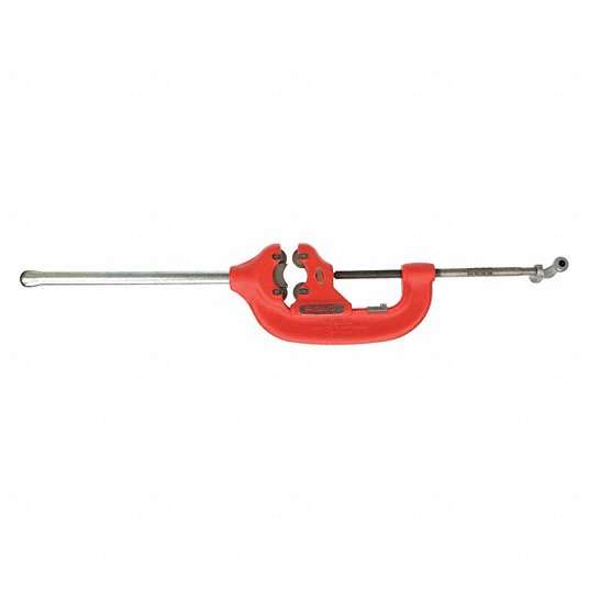 Ridgid 44-S Pipe Cutter 2 1/2 in – 4 in OD Cutting Capacity, Std 4-Wheel Cutter, 26 1/2 in Tool Lg
