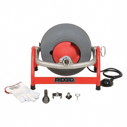 Ridgid 53117 Drain Cleaning Machine Corded, K-3800, For 3/4 in to 4 in Pipe, 3/8 in Cable Dia., Manual