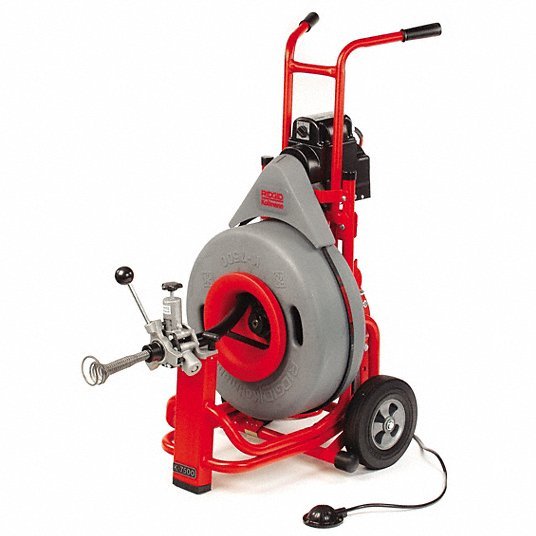 Ridgid K-7500 C-100 250 ft Corded Drain Cleaning Machine, 115V AC