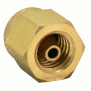 Parker 4BLP4-B Cap Brass, For 1/4 in Tube OD, Compression, 7/16-20 Threading Size, A-LOK®
