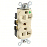 Hubbell HBL8300HI Receptacle 5-20R, 20 A, 125V AC, Ivory, 2 Poles