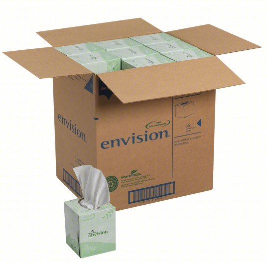 Georgia-Pacific 47510 Envision 2 Ply Facial Tissue, 85 Sheets