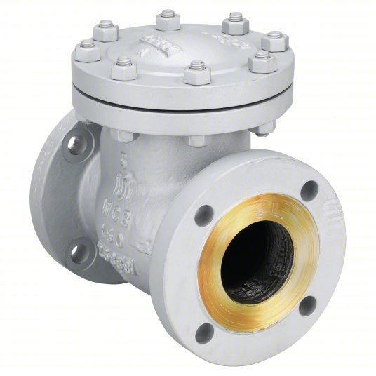 Milwaukee 1570 CB2 3" Swing Check Valve Inline Valve Body, 3 in Pipe Size, Flange x Flange, Steel