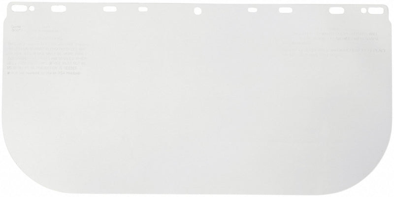 RW4EZD1 Condor Face Shield Visor, 16 in Overall Wd, 8 in Overall Ht, Clear, Uncoated, Reusable