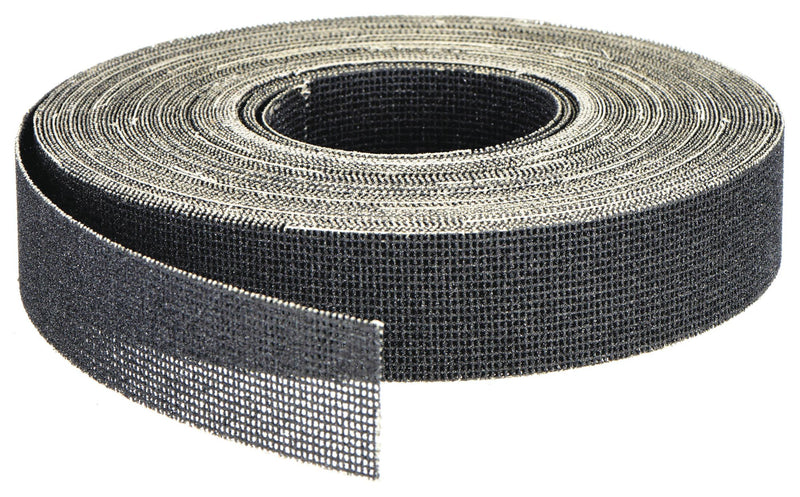 Norton Abrasives 66261107275 Q421 Abrasive Utility Roll, 1-1/2 in W x 75 ft L, Silicon Carbide, P80 Grit, Mesh, Black