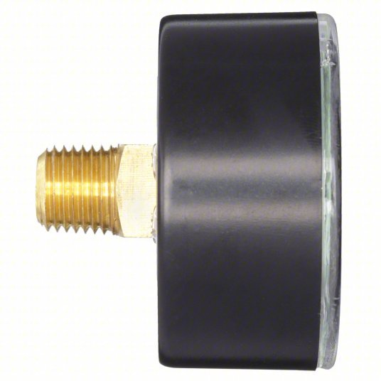 Redwood RW4FMC8 Commercial Pressure Gauge 0 to 200 psi, 2 in Dial, 1/4 in NPT Male, Center Back