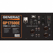 Generac 5735 17,500 Watt GP17500E Portable Generator, 16.0 gal., Gasoline