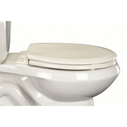 Centoco GR700-001 Toilet Seat White, Plastic, External Check Hinge, 1 3/4 in Seat Ht, 16 1/4 in Bolt to Seat Front