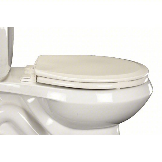 Centoco GR700-001 Toilet Seat White, Plastic, External Check Hinge, 1 3/4 in Seat Ht, 16 1/4 in Bolt to Seat Front