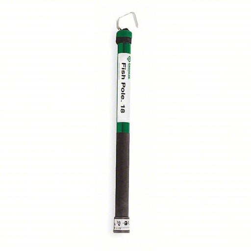 Greenlee FP18 Telescoping Fish Stick Clip, 2 in Rod Dia, 27 in to 18 ft, Single Hook End
