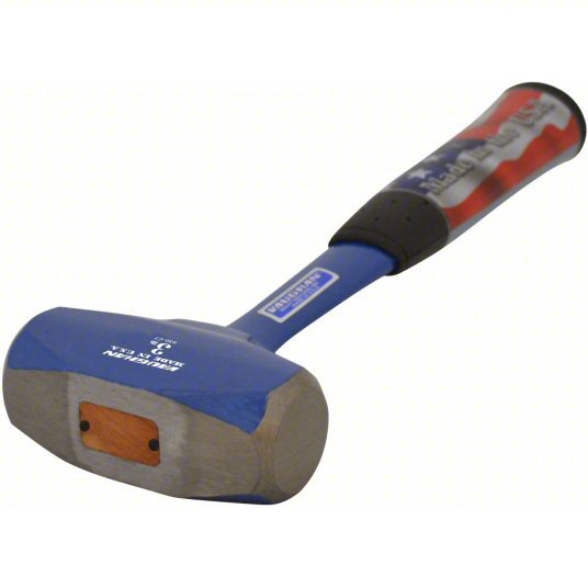 Vaughan RHD3 Steel Drilling Hammer, 3 lb Head Wt, 1 3/8 in Dia, 11 in Overall Lg, Hexagon Shape