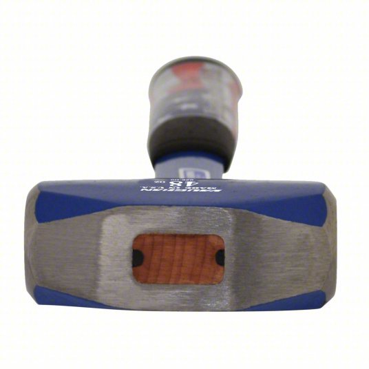 Vaughan RHD3 Steel Drilling Hammer, 3 lb Head Wt, 1 3/8 in Dia, 11 in Overall Lg, Hexagon Shape