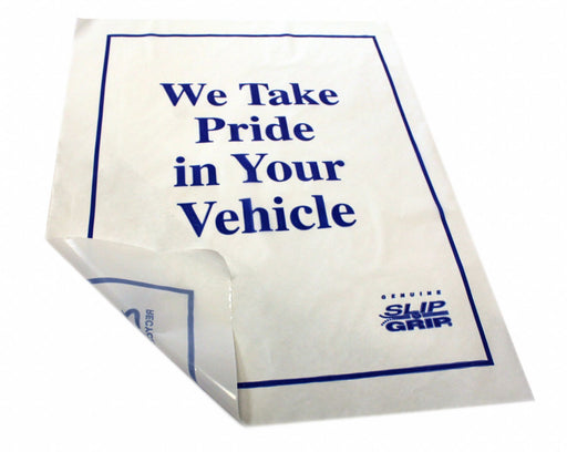 Slip-N-Grip M-FG-P9943-02 Floor Mat, White, Plastic, 16 1/2 in x 21 in, 500 Pack Qty, Roll