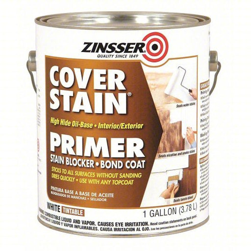 Zinsser 3551 Primer/Sealer Stain Killer Exterior/Interior, White, Primer/Sealer Stain Killer, Solvent - Redwood.KV4HFE5