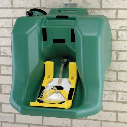 Haws 7500 Eyewash Station Gravity-Fed, 16 gal Cap, Eyes, Water Preservative, Media Sold Separately