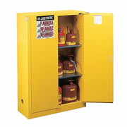 Justrite 896080 Sure-Grip EX Flammable Safety Cabinet, 60 Gal., Yellow