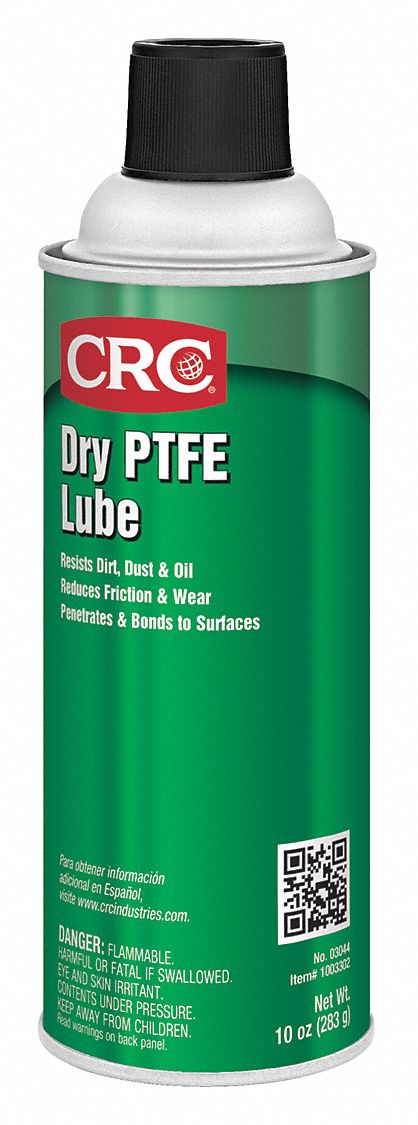 Crc 03044 General Purpose Dry Lubricant, NSF H2, Aerosol Can, 10 oz, Wide Spray, PTFE Base, White