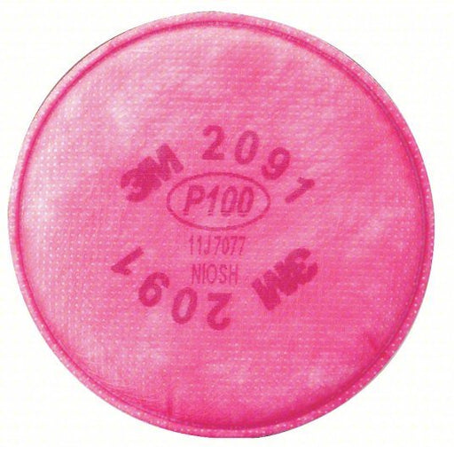 3M 2091 Filter P100, Magenta Color, 3M 5000 Series/3M 6000 Series/3M 7000 Series/3M FF - 400 Series, 2 PK - Redwood.KV4JG27