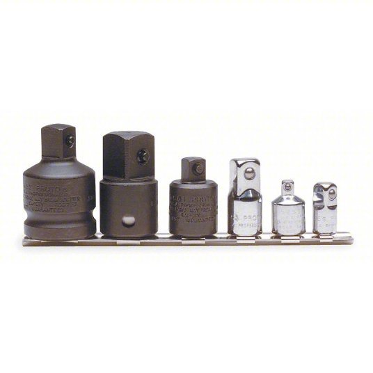 Proto J52006 Impact Socket Adapter Set 1/4 in_3/8 in_1/2 in_3/4 in Input Drive Size, Square, Locking