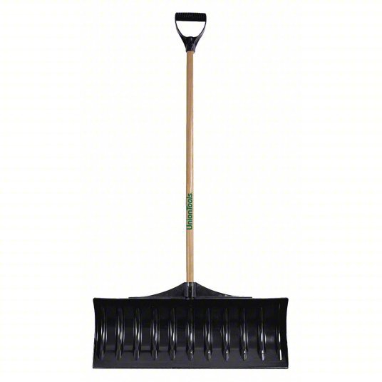 Union Tools 1628600GR 30"W Poly Snow Shovel with 42" Wood Handle